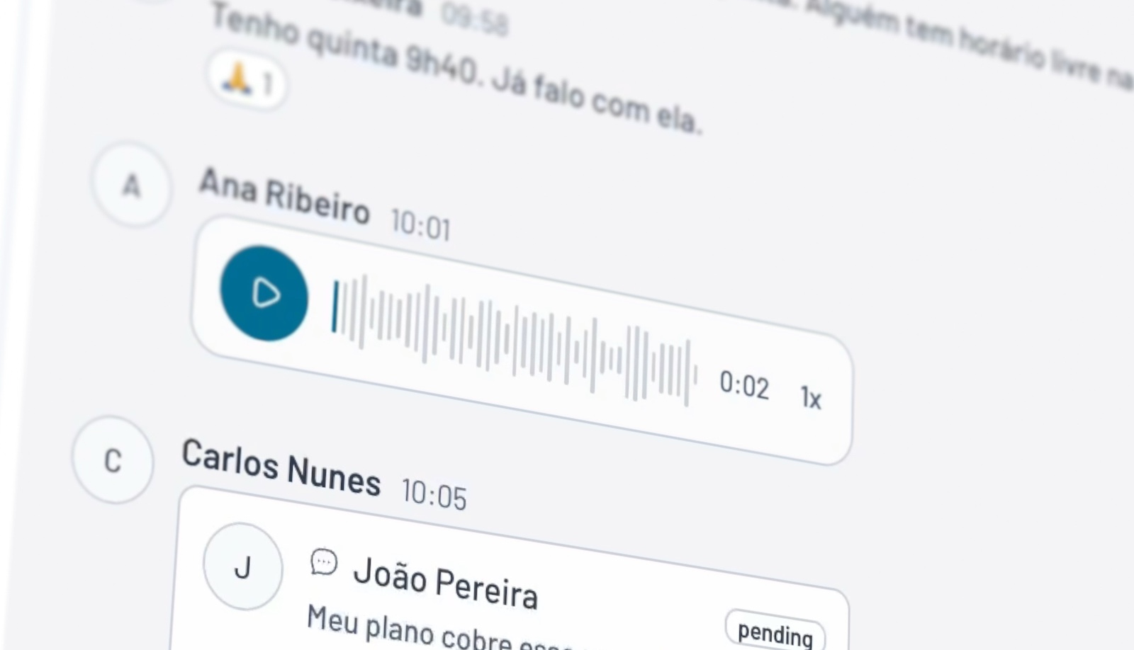 Chat interno para a equipe, exportação de conversas em CSV e recarga automática do saldo do WhatsApp
